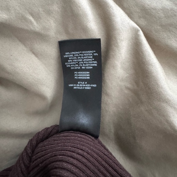 Babaton midi cowl neck dress in small - espresso brown - Picture 4 of 4